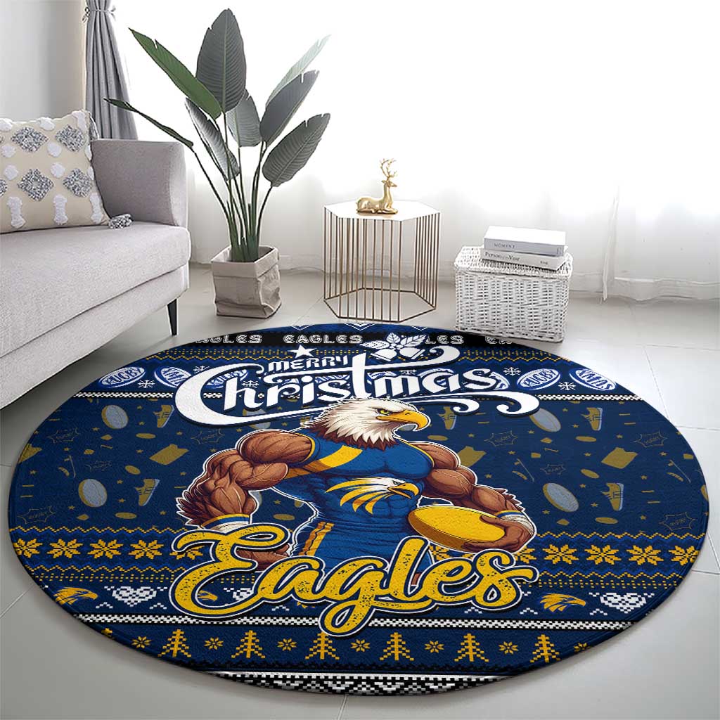 Eagles Football Xmas Round Carpet Australia AFL Mascot