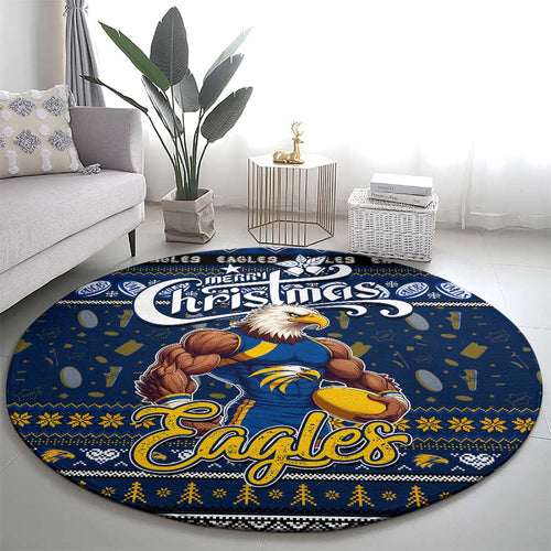 Eagles Football Xmas Round Carpet Australia AFL Mascot