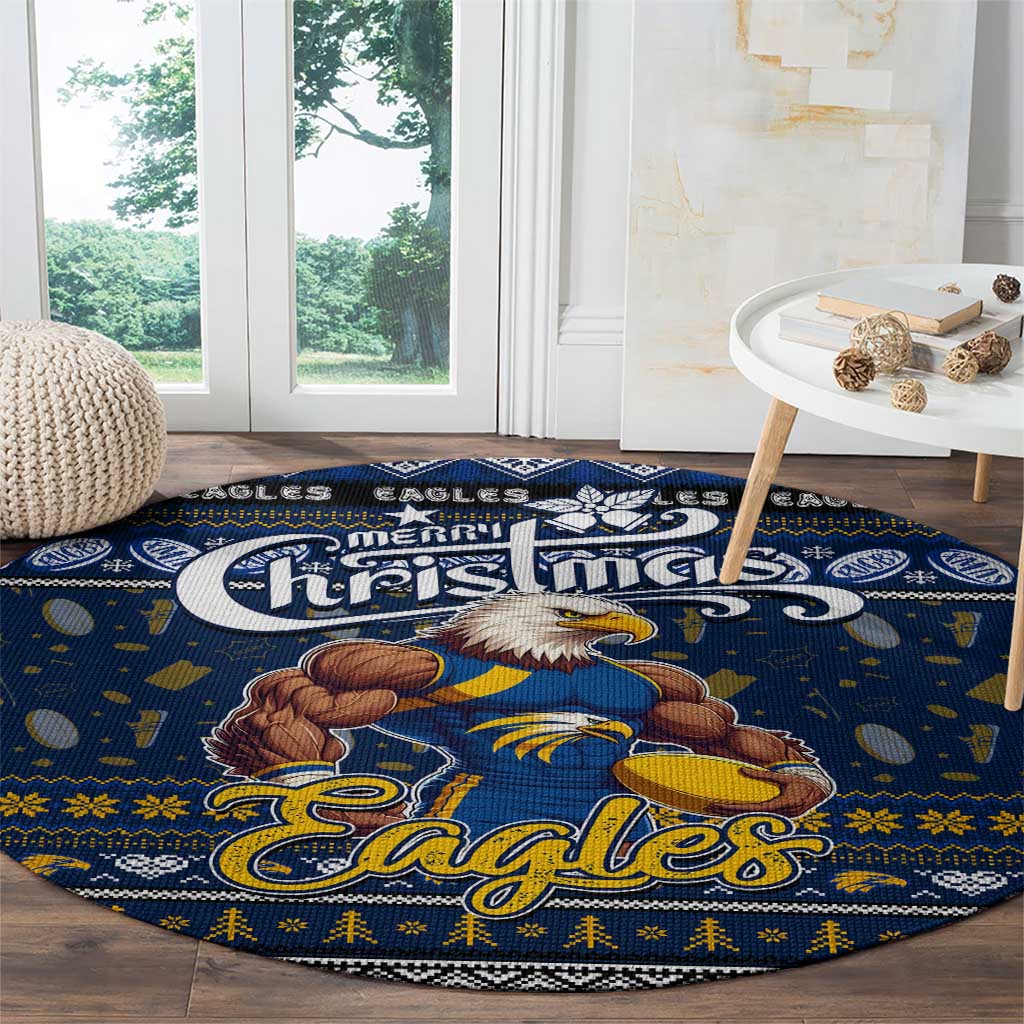 Eagles Football Xmas Round Carpet Australia AFL Mascot