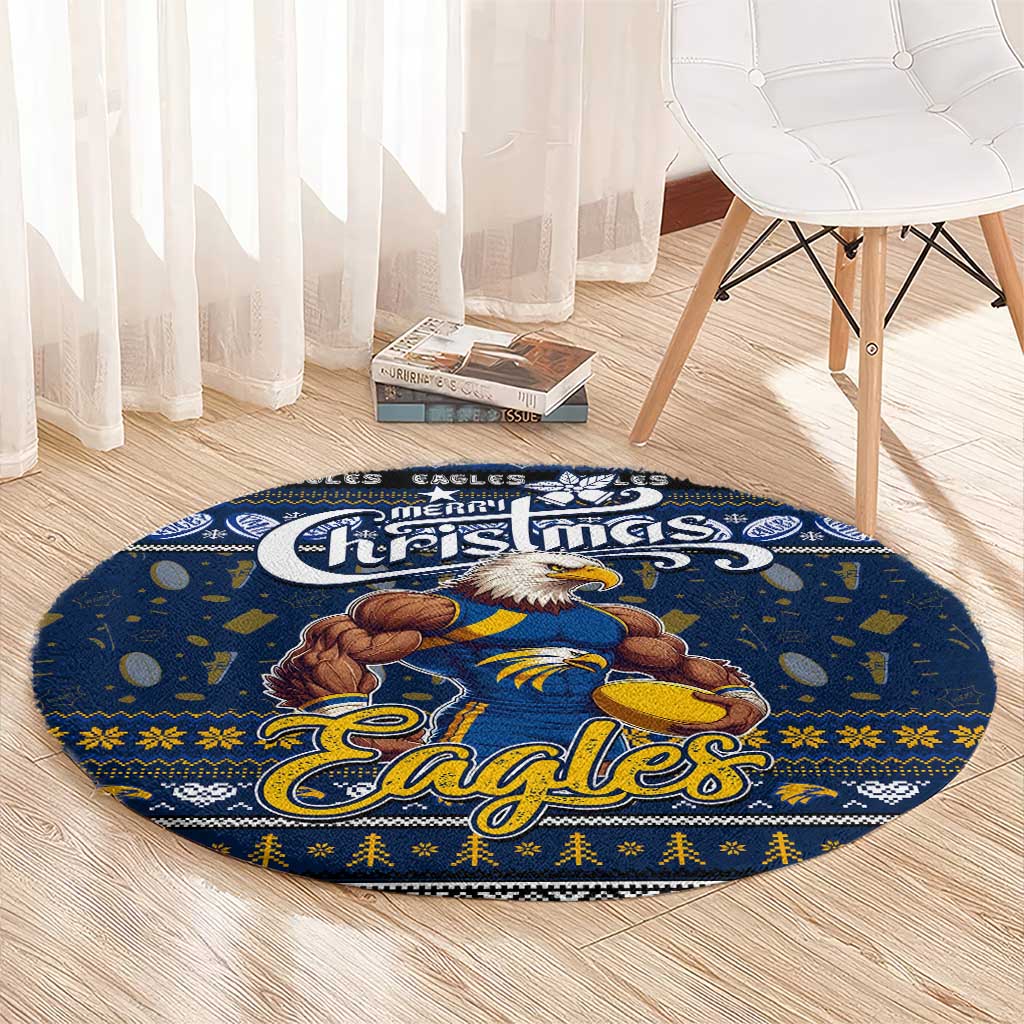 Eagles Football Xmas Round Carpet Australia AFL Mascot