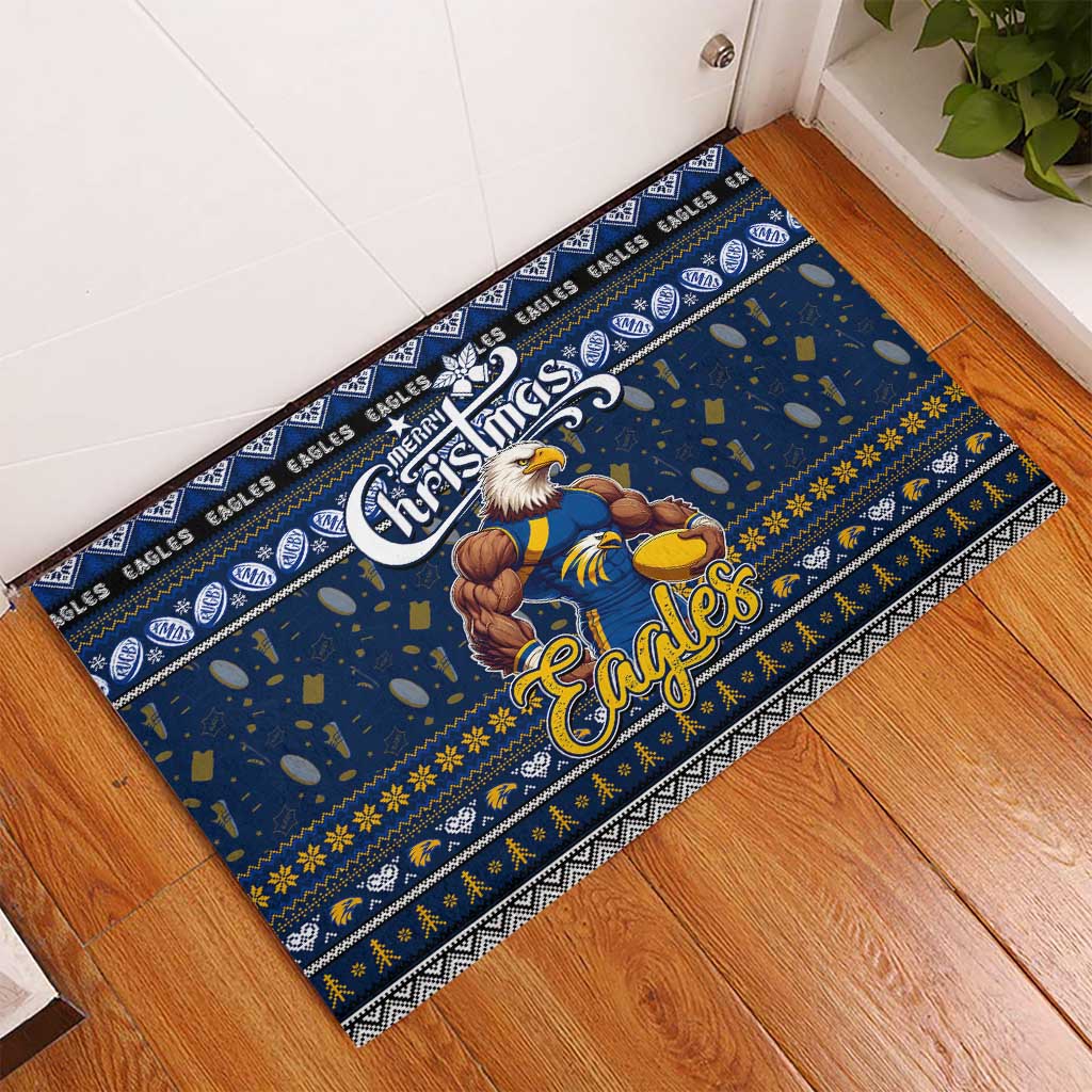 Eagles Football Xmas Rubber Doormat Australia AFL Mascot