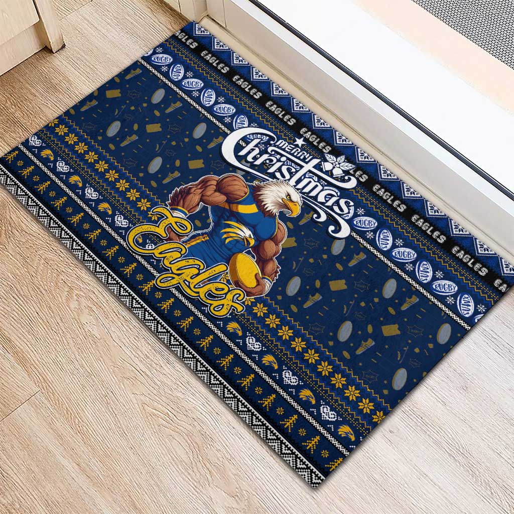 Eagles Football Xmas Rubber Doormat Australia AFL Mascot