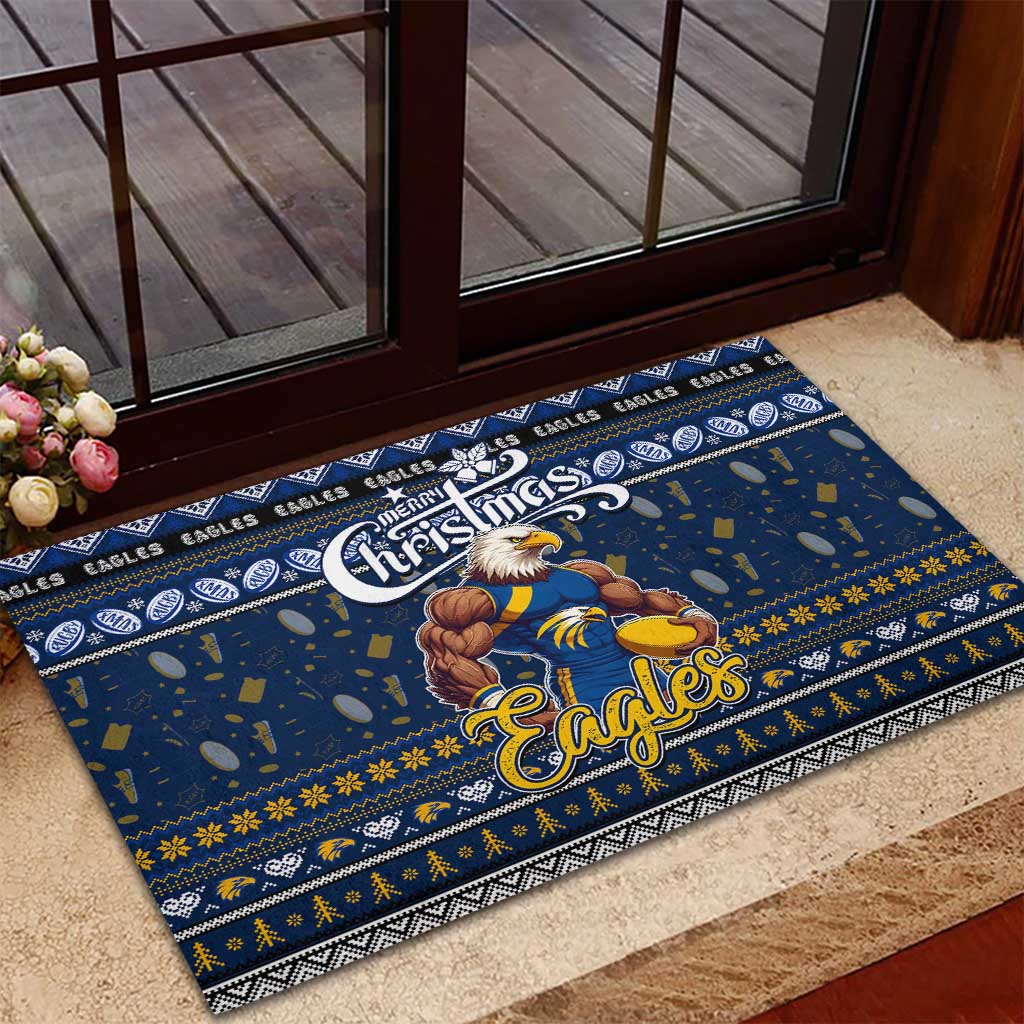 Eagles Football Xmas Rubber Doormat Australia AFL Mascot