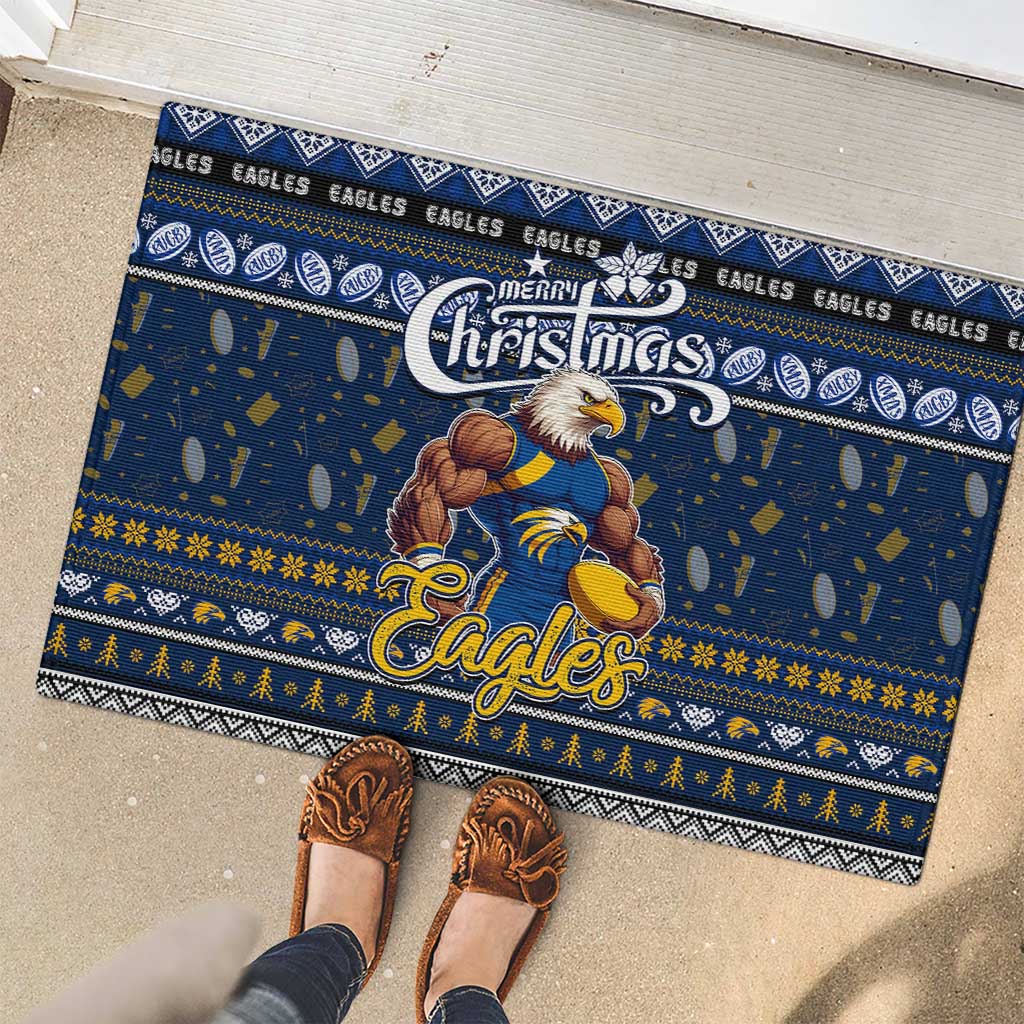 Eagles Football Xmas Rubber Doormat Australia AFL Mascot