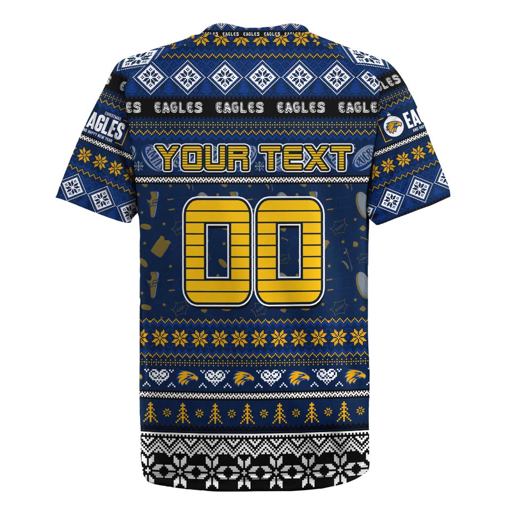 Personalized Eagles Rugby Xmas Rugby Jersey Australia AFL Mascot