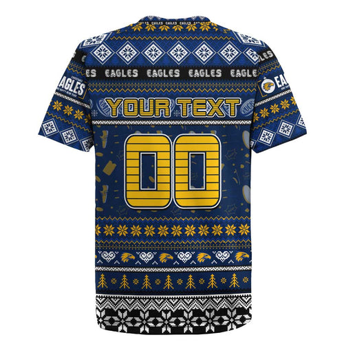 Personalized Eagles Rugby Xmas Rugby Jersey Australia AFL Mascot