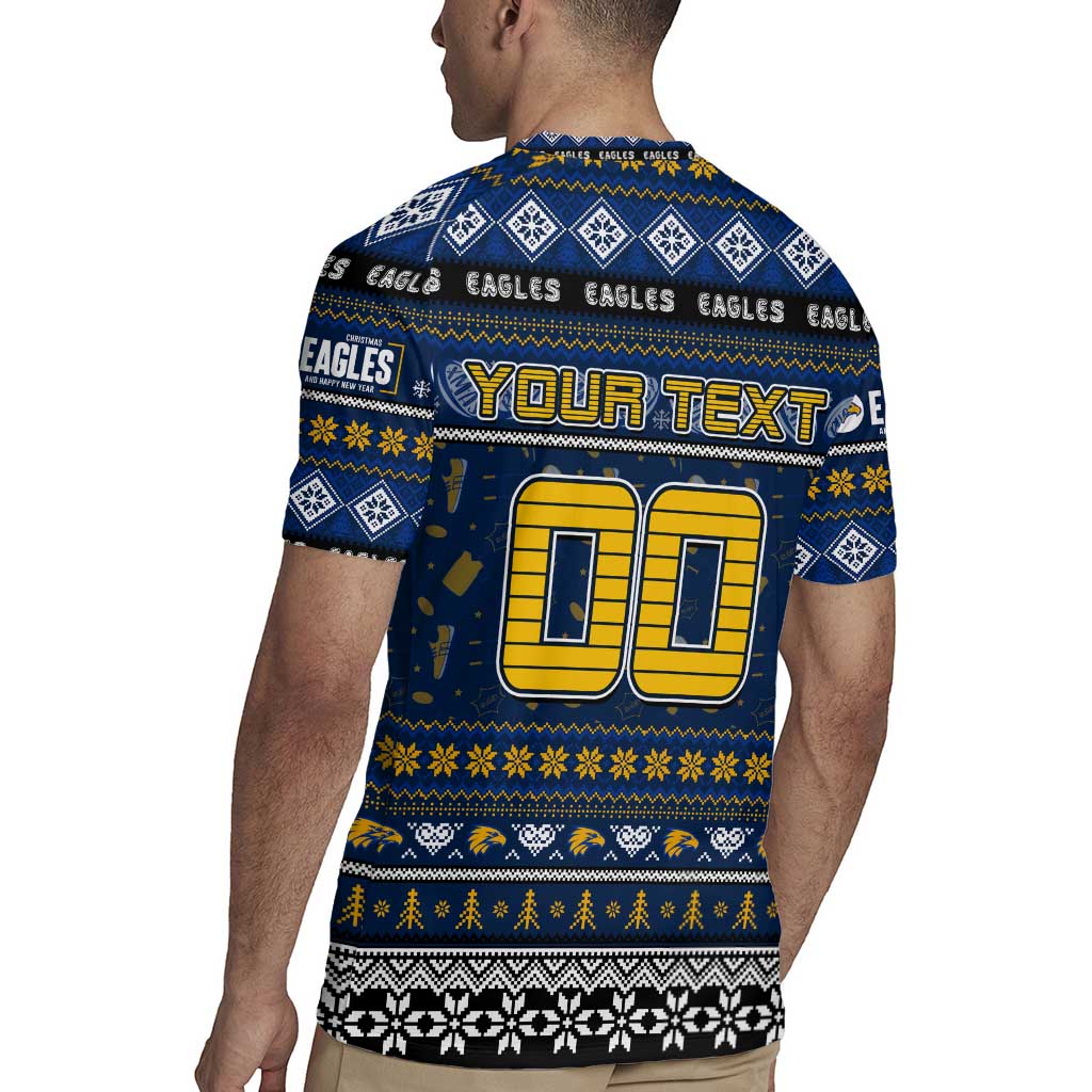 Personalized Eagles Rugby Xmas Rugby Jersey Australia AFL Mascot