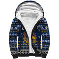 Personalized Eagles Rugby Xmas Sherpa Hoodie Australia AFL Mascot