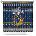 Eagles Football Xmas Shower Curtain Australia AFL Mascot