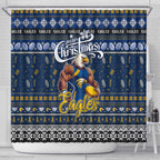 Eagles Football Xmas Shower Curtain Australia AFL Mascot
