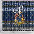 Eagles Football Xmas Shower Curtain Australia AFL Mascot