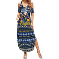 Personalized Eagles Rugby Xmas Summer Maxi Dress Australia AFL Mascot