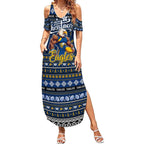 Personalized Eagles Rugby Xmas Summer Maxi Dress Australia AFL Mascot