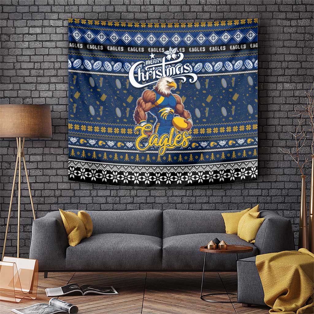 Eagles Football Xmas Tapestry Australia AFL Mascot