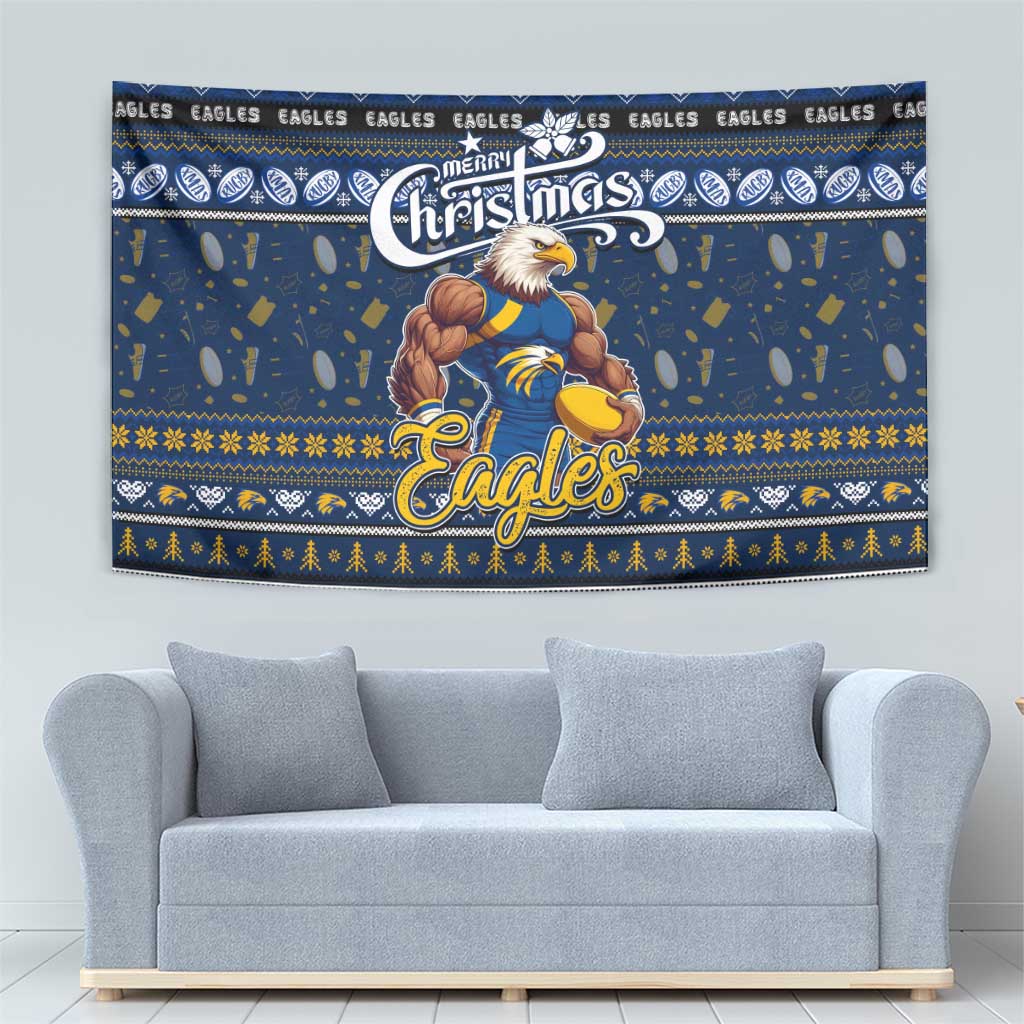 Eagles Football Xmas Tapestry Australia AFL Mascot