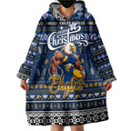 Personalized Eagles Rugby Xmas Wearable Blanket Hoodie Australia AFL Mascot