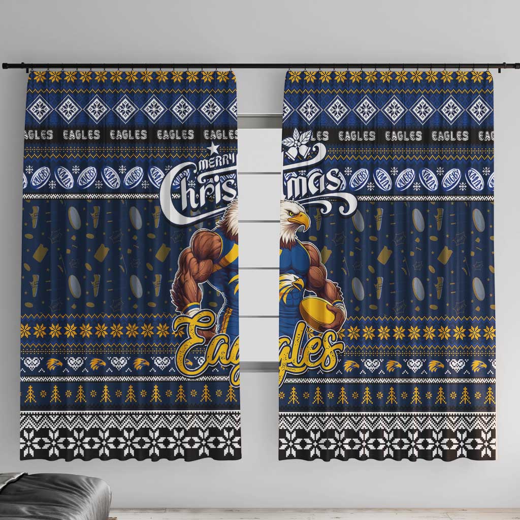 Eagles Football Xmas Window Curtain Australia AFL Mascot