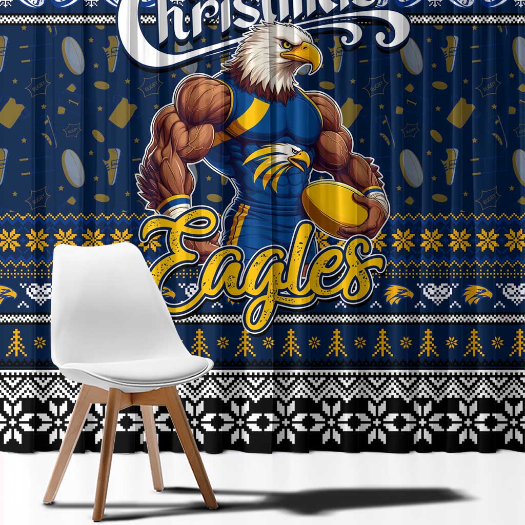 Eagles Football Xmas Window Curtain Australia AFL Mascot