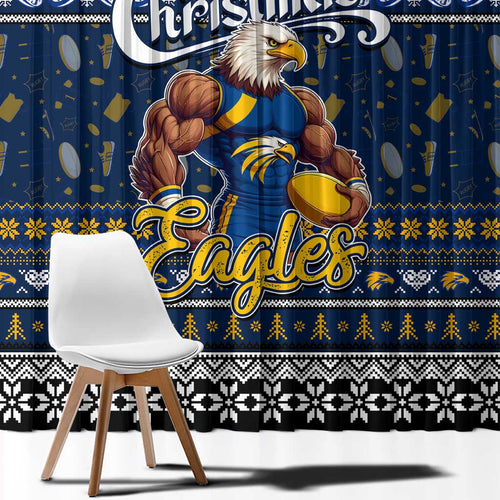 Eagles Football Xmas Window Curtain Australia AFL Mascot