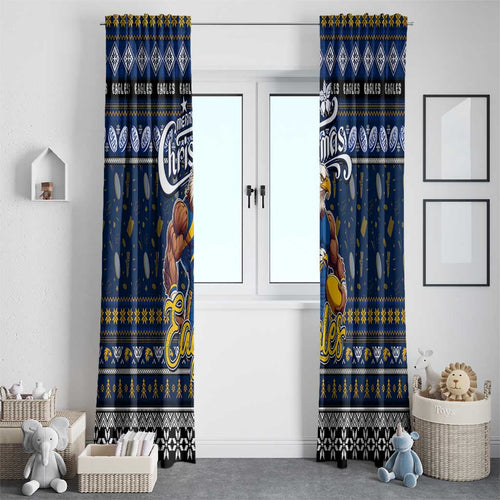 Eagles Football Xmas Window Curtain Australia AFL Mascot