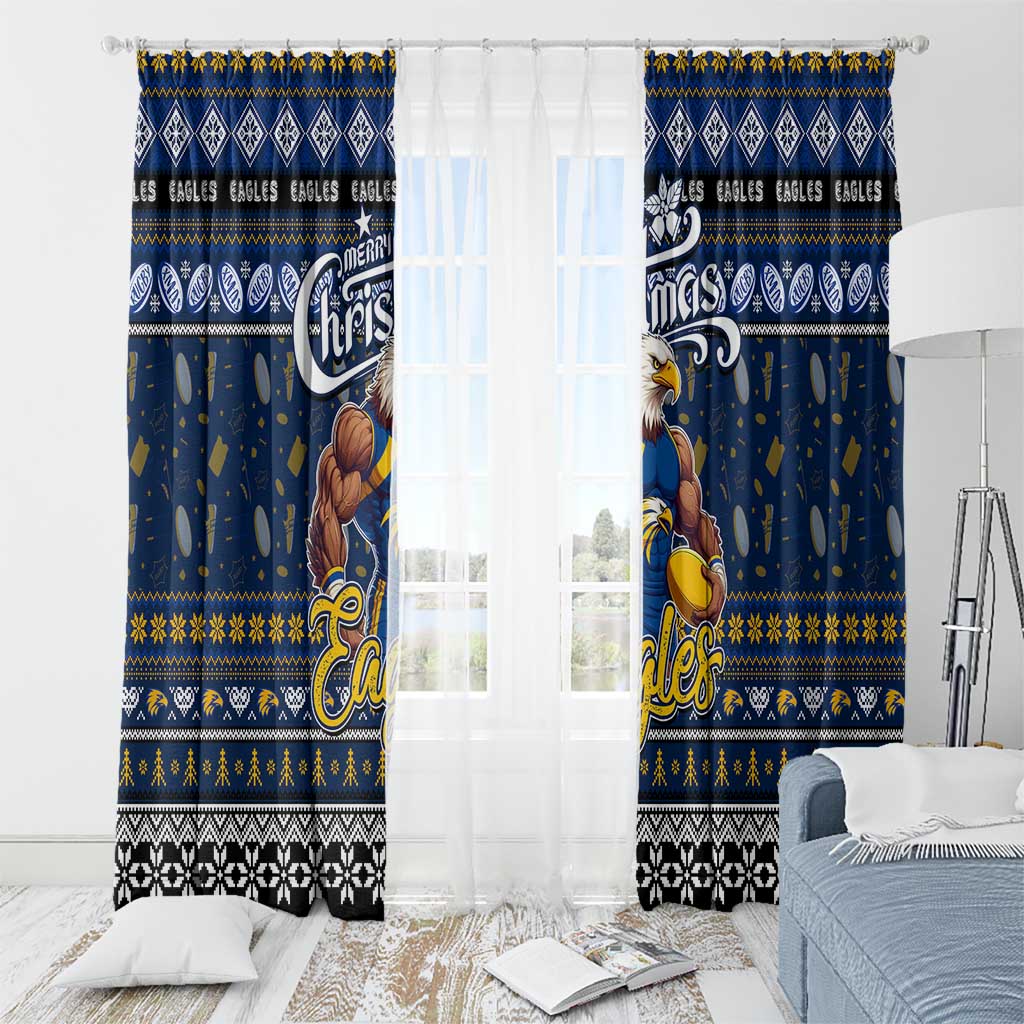 Eagles Football Xmas Window Curtain Australia AFL Mascot