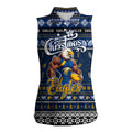 Personalized Eagles Rugby Xmas Women Sleeveless Polo Shirt Australia AFL Mascot