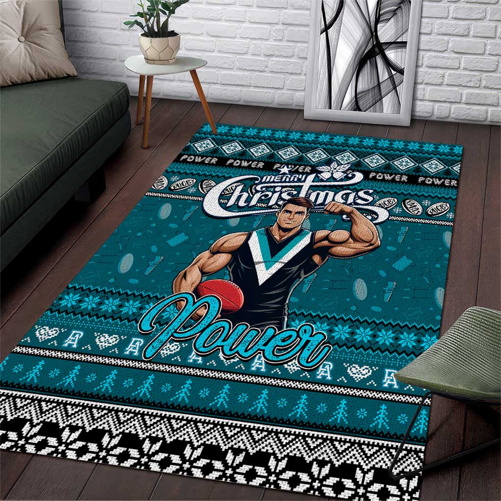 Power Football Xmas Area Rug Australia AFL Mascot
