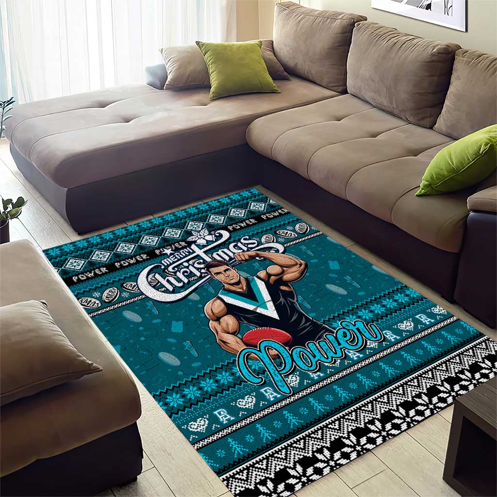 Power Football Xmas Area Rug Australia AFL Mascot