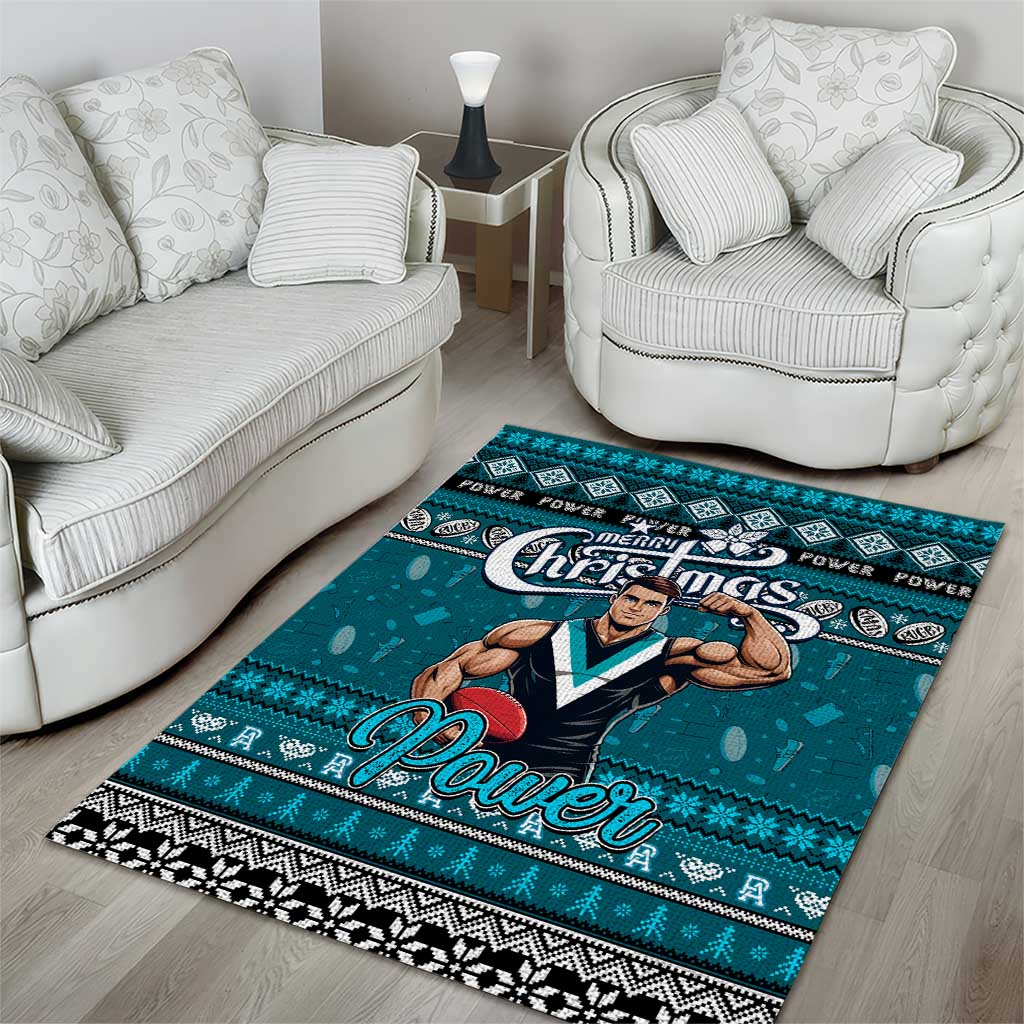 Power Football Xmas Area Rug Australia AFL Mascot