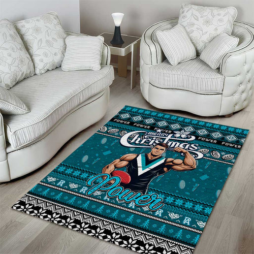 Power Football Xmas Area Rug Australia AFL Mascot