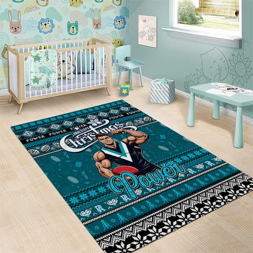 Power Football Xmas Area Rug Australia AFL Mascot