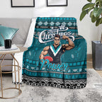 Power Football Xmas Blanket Australia AFL Mascot