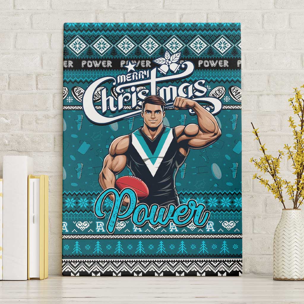 Power Football Xmas Canvas Wall Art Australia AFL Mascot