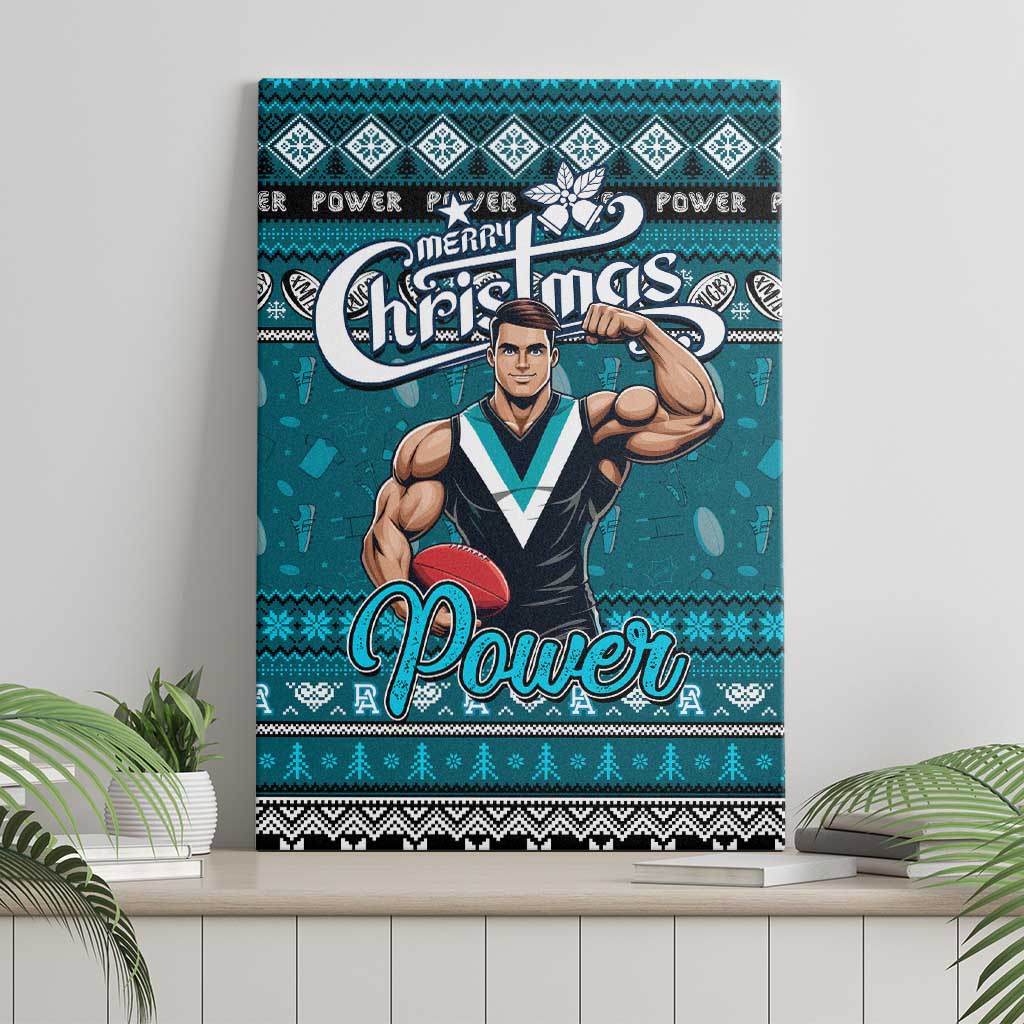 Power Football Xmas Canvas Wall Art Australia AFL Mascot