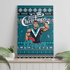 Power Football Xmas Canvas Wall Art Australia AFL Mascot