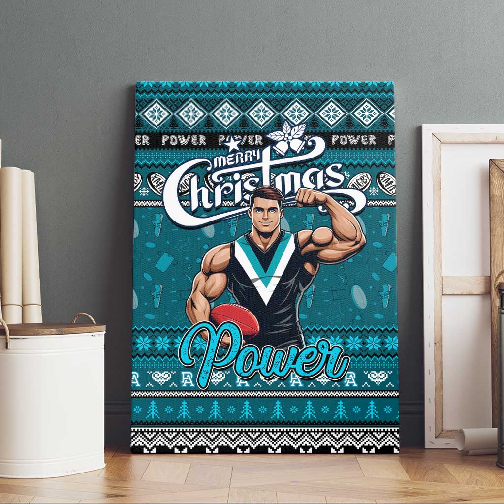 Power Football Xmas Canvas Wall Art Australia AFL Mascot