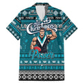 Personalized Power Rugby Xmas Family Matching Mermaid Dress and Hawaiian Shirt Australia AFL Mascot