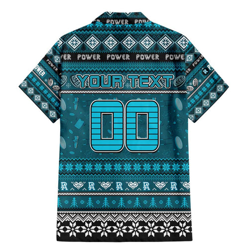 Personalized Power Rugby Xmas Family Matching Mermaid Dress and Hawaiian Shirt Australia AFL Mascot