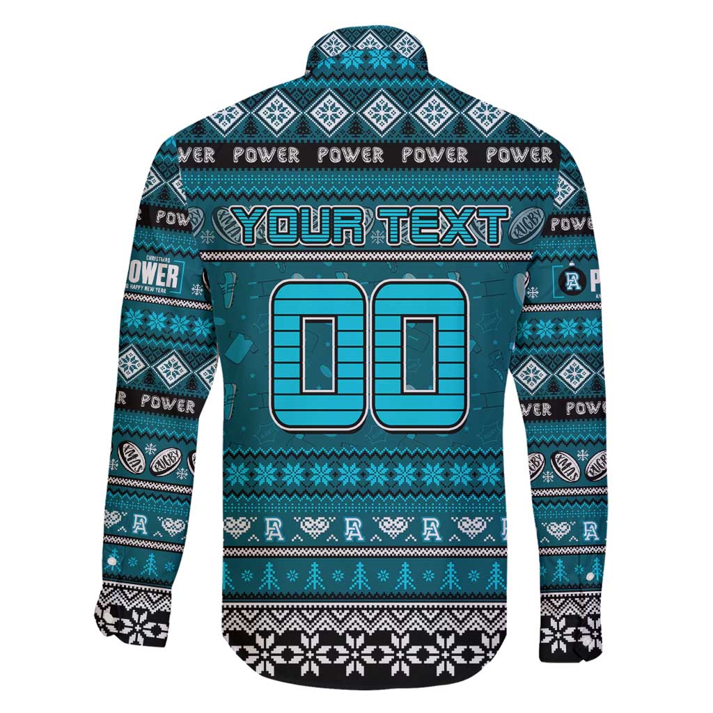 Personalized Power Rugby Xmas Family Matching Mermaid Dress and Hawaiian Shirt Australia AFL Mascot