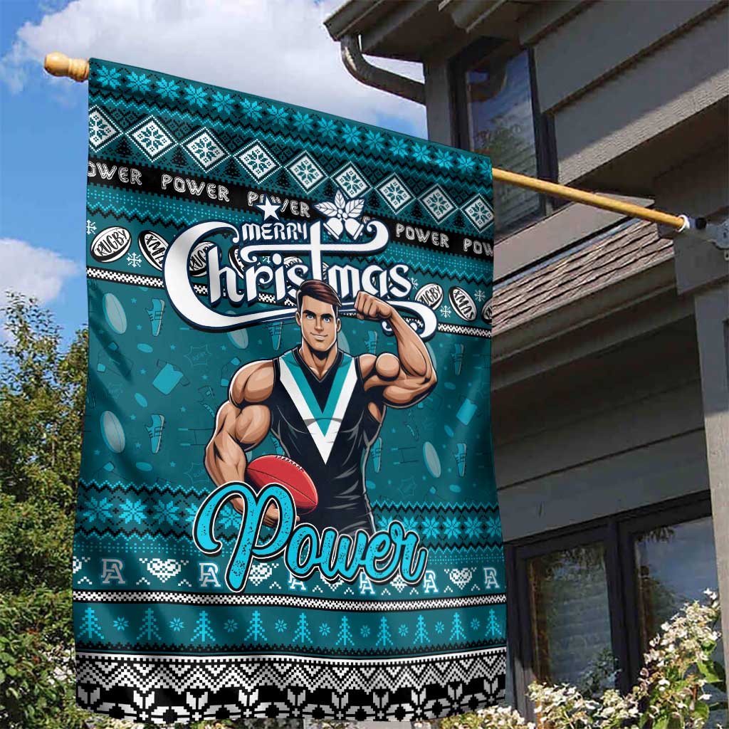Power Football Xmas Garden Flag Australia AFL Mascot