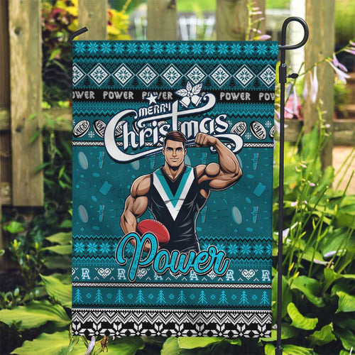 Power Football Xmas Garden Flag Australia AFL Mascot