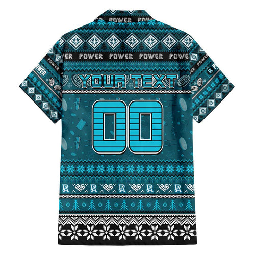 Personalized Power Rugby Xmas Hawaiian Shirt Australia AFL Mascot