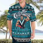 Personalized Power Rugby Xmas Hawaiian Shirt Australia AFL Mascot