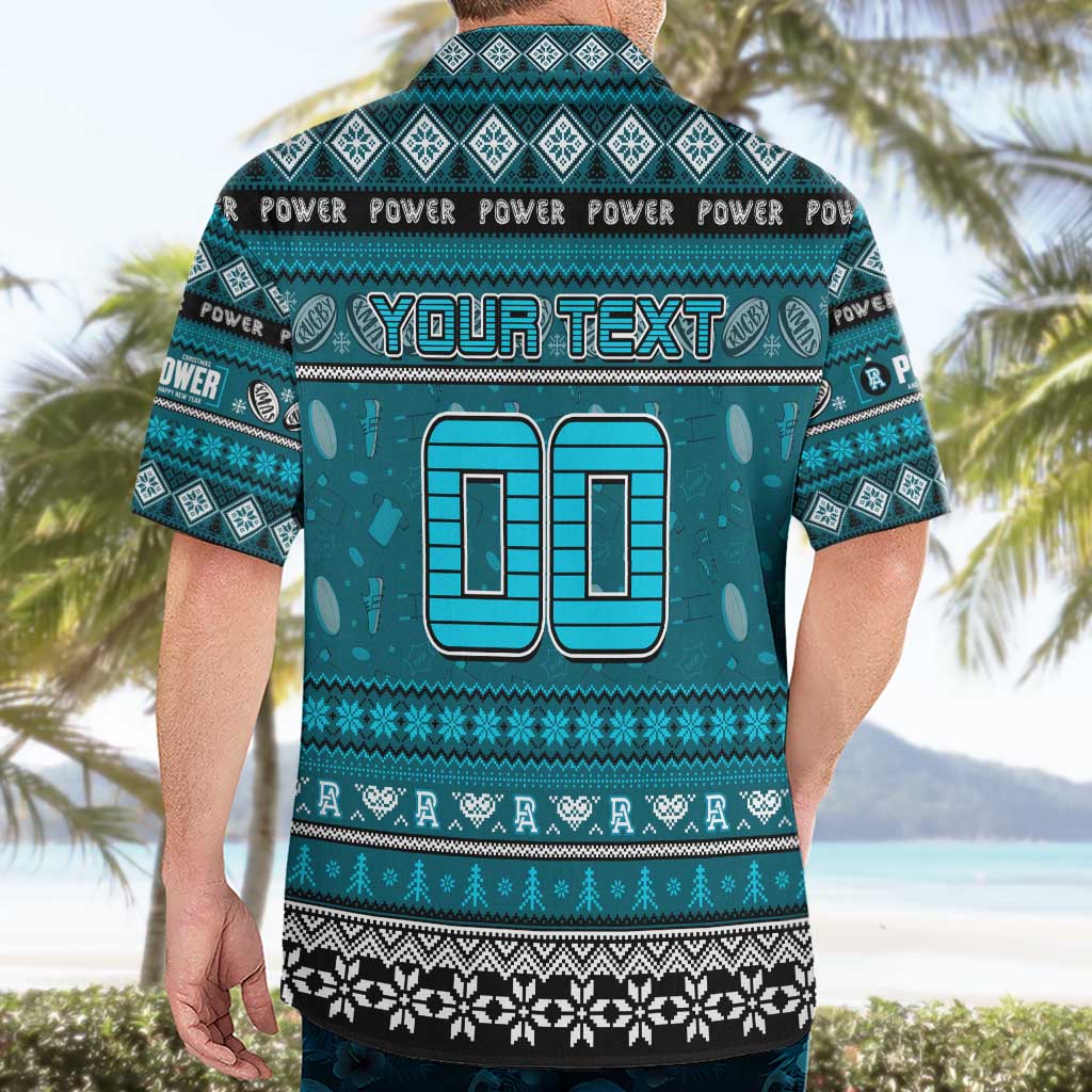 Personalized Power Rugby Xmas Hawaiian Shirt Australia AFL Mascot