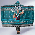 Power Football Xmas Hooded Blanket Australia AFL Mascot