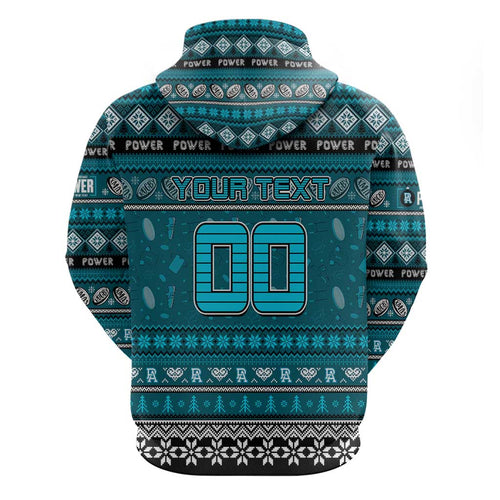 Personalized Power Rugby Xmas Hoodie Australia AFL Mascot