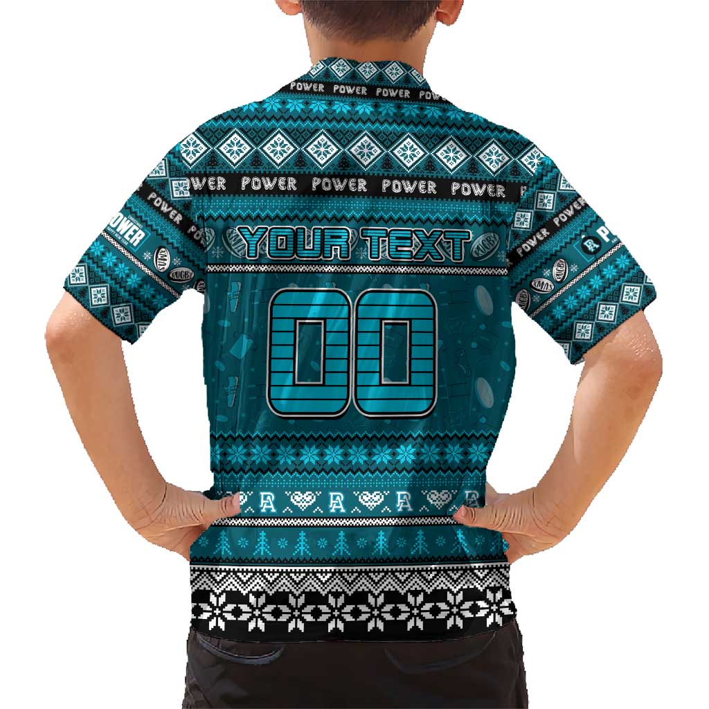 Personalized Power Rugby Xmas Kid Hawaiian Shirt Australia AFL Mascot