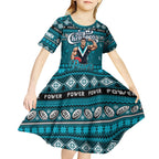 Personalized Power Rugby Xmas Kid Short Sleeve Dress Australia AFL Mascot