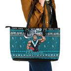 Power Football Xmas Leather Tote Bag Australia AFL Mascot