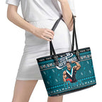 Power Football Xmas Leather Tote Bag Australia AFL Mascot